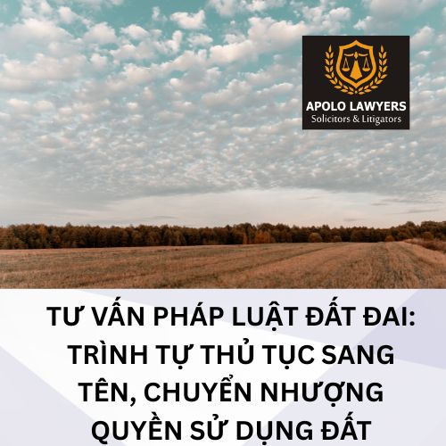 Tư vấn pháp luật đất đai: Trình tự thủ tục sang tên, chuyển nhượng quyền sử dụng đất